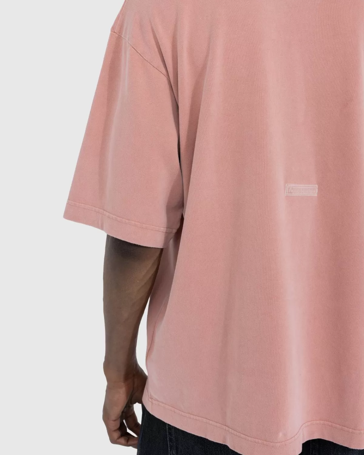 Acne Studios Garment-Dyed T-Shirt Vintage Roze Hot