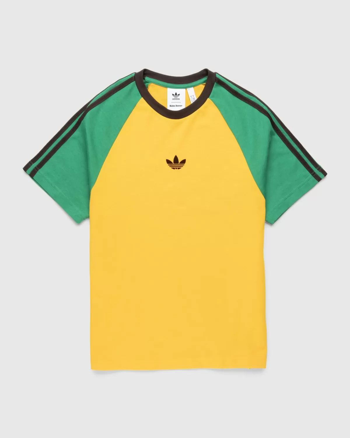 Adidas X Wales Bonner T-Shirt Van Biologisch Katoen Collegiale Goud New