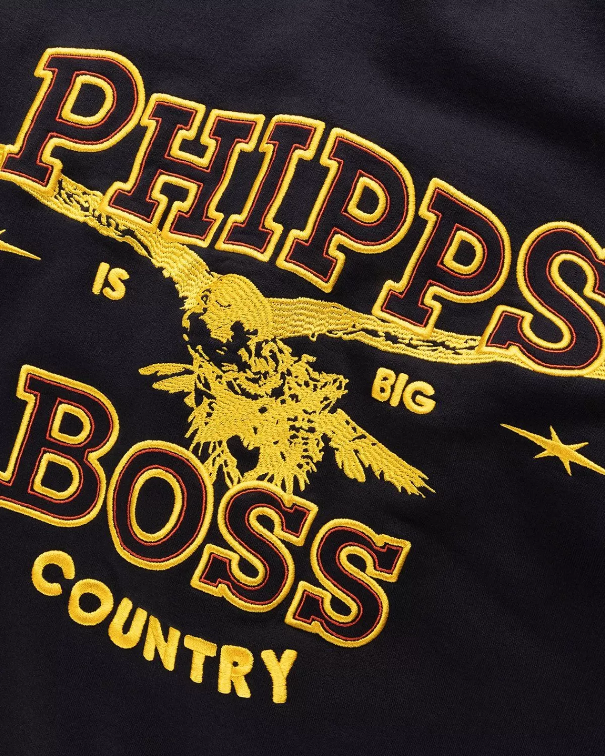 BOSS X Phipps Co-Branded Sweatshirt Van Biologisch Katoen, Zwart Hot