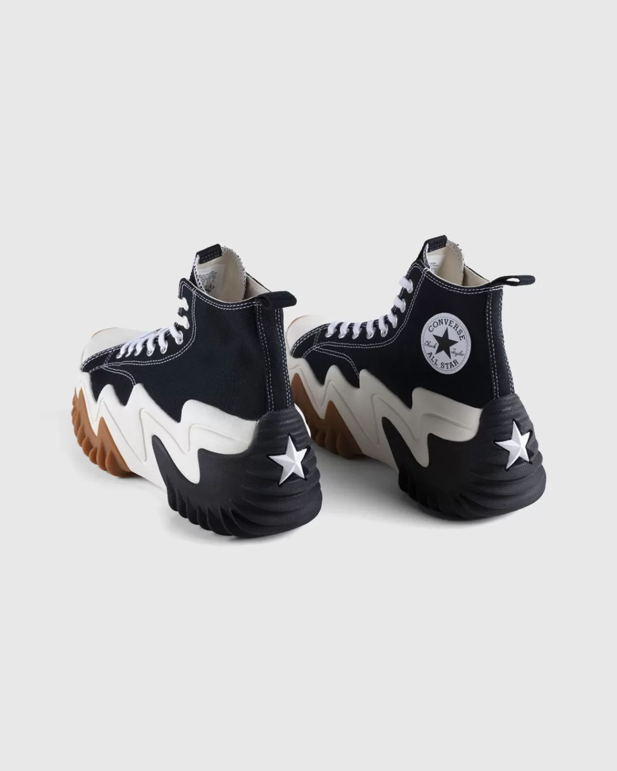 Converse Run Star Motion Platform Zwart Wit Gum Honey New