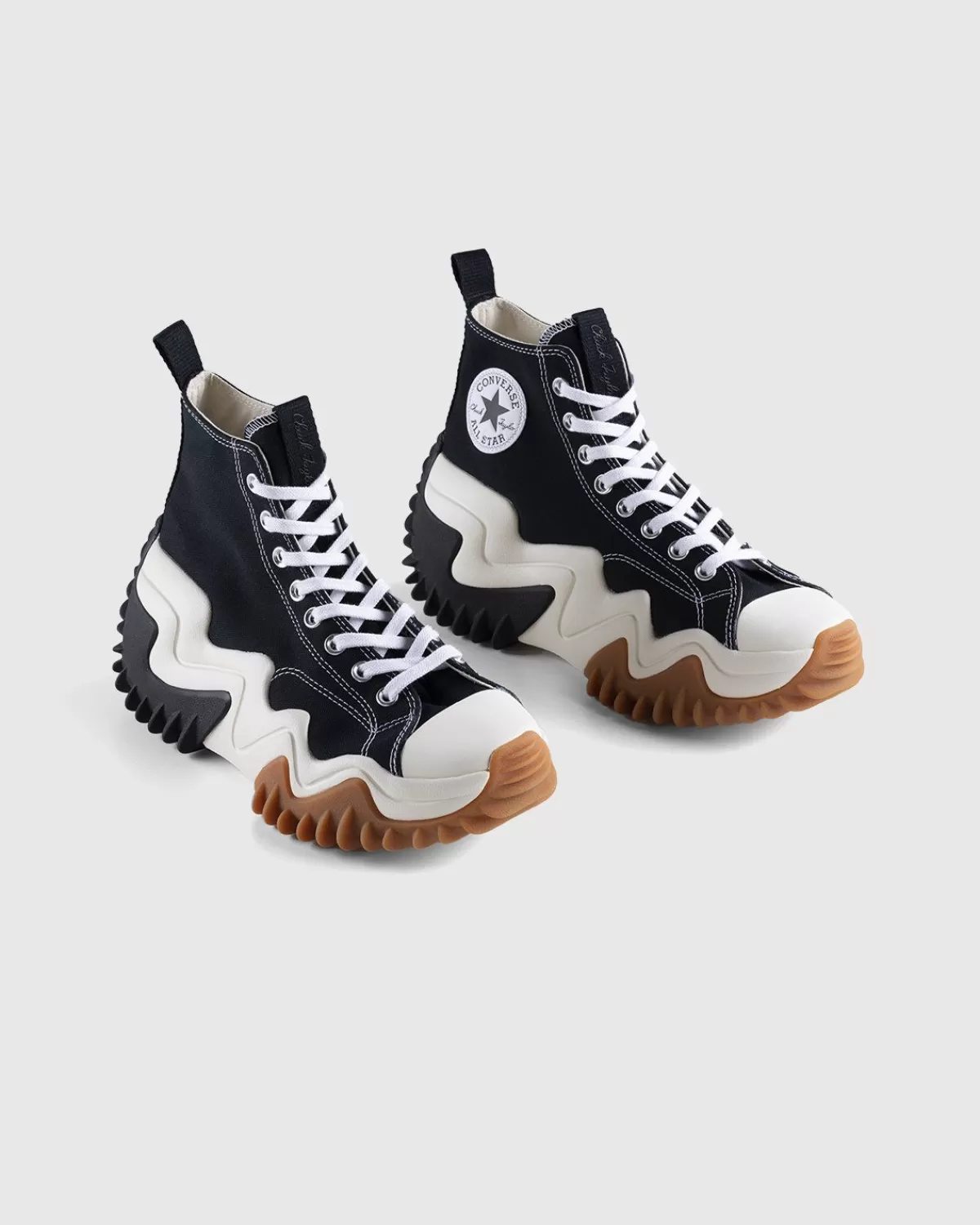 Converse Run Star Motion Platform Zwart Wit Gum Honey New