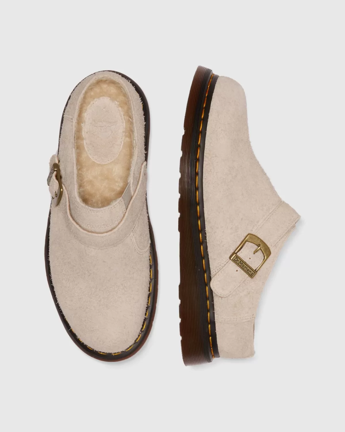 Dr. Martens Isham Vintage Taupe Lang Opgeruwd Suede Online