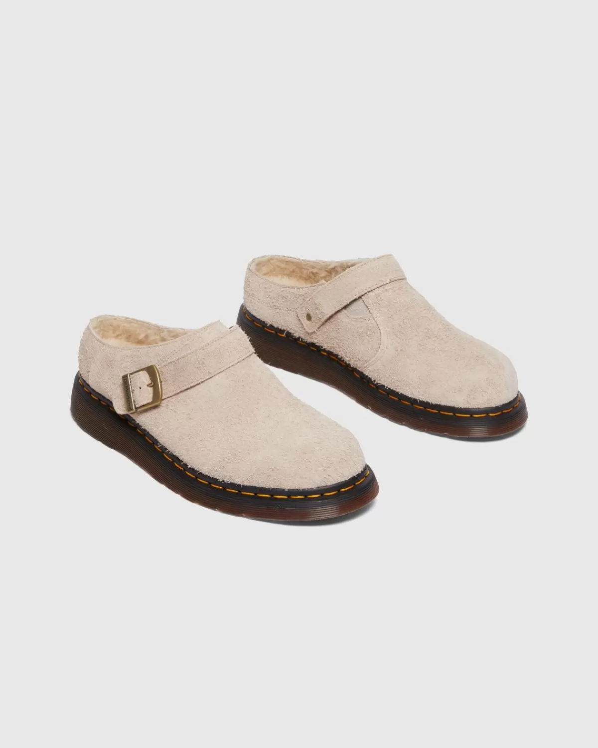 Dr. Martens Isham Vintage Taupe Lang Opgeruwd Suede Online