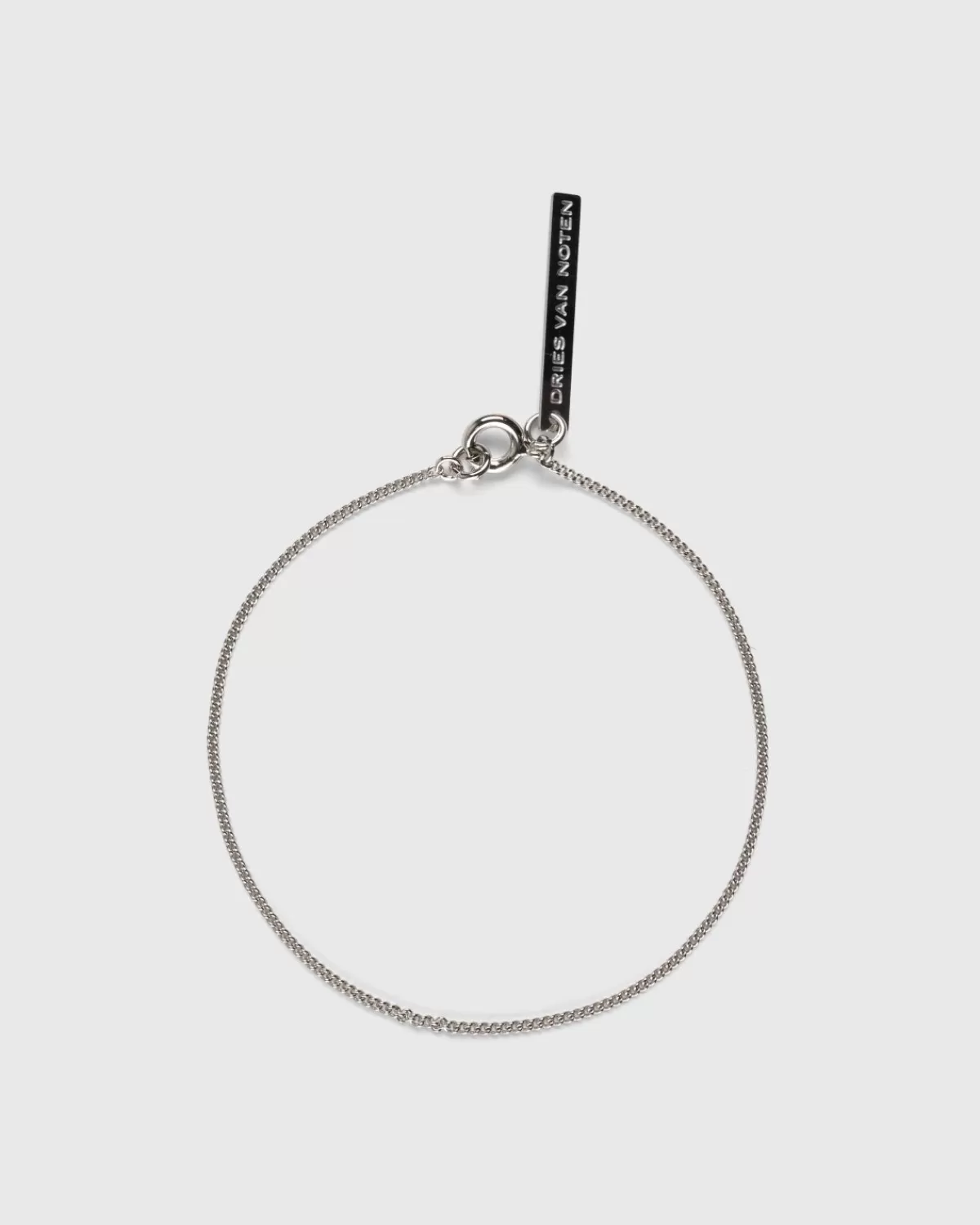 Dries van Noten Logo Tag Armband Zilver Cheap