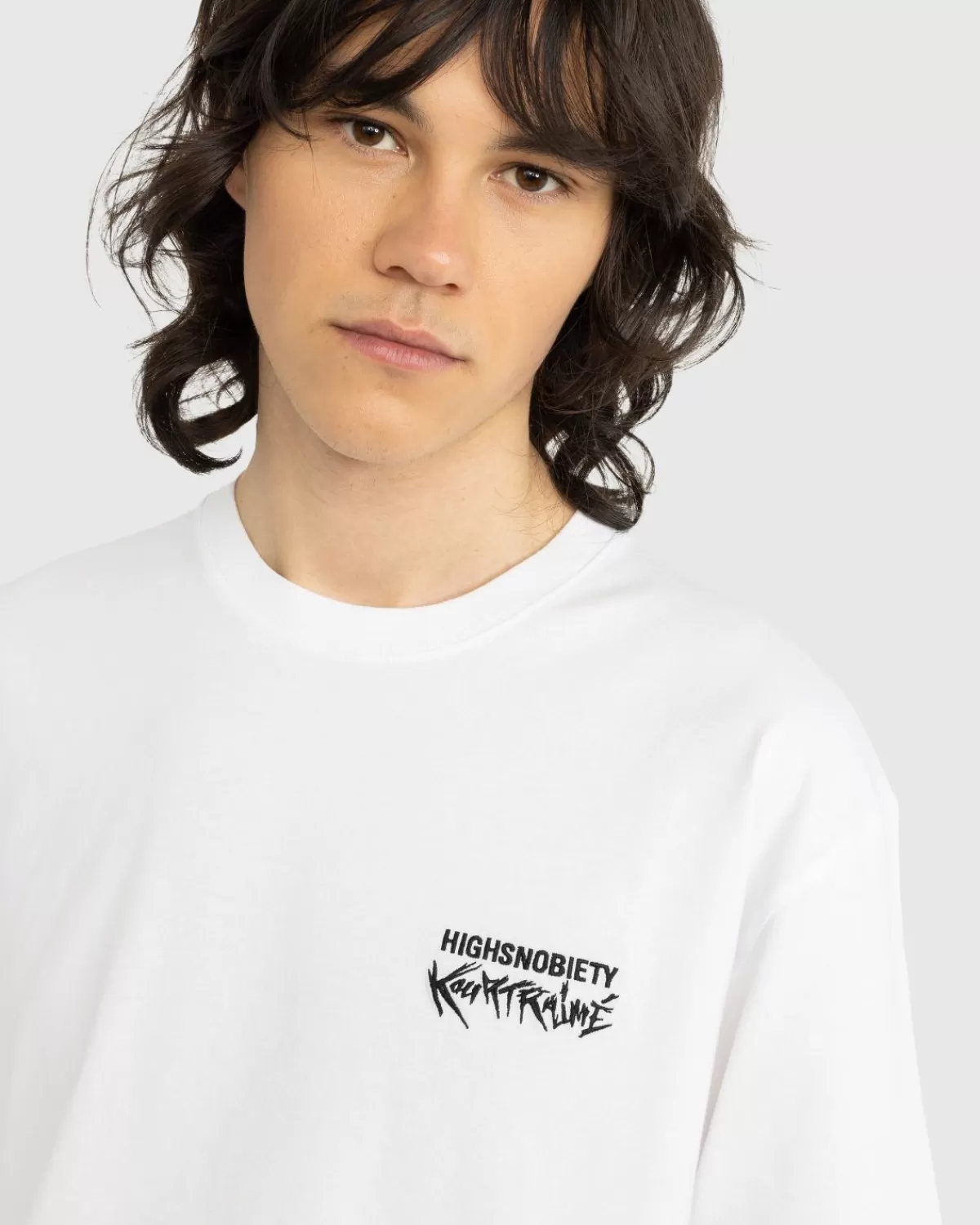 École Kourtrajmé Ecole Kourtrajme X Highsnobiety T-Shirt Met Korte Mouwen Wit Hot