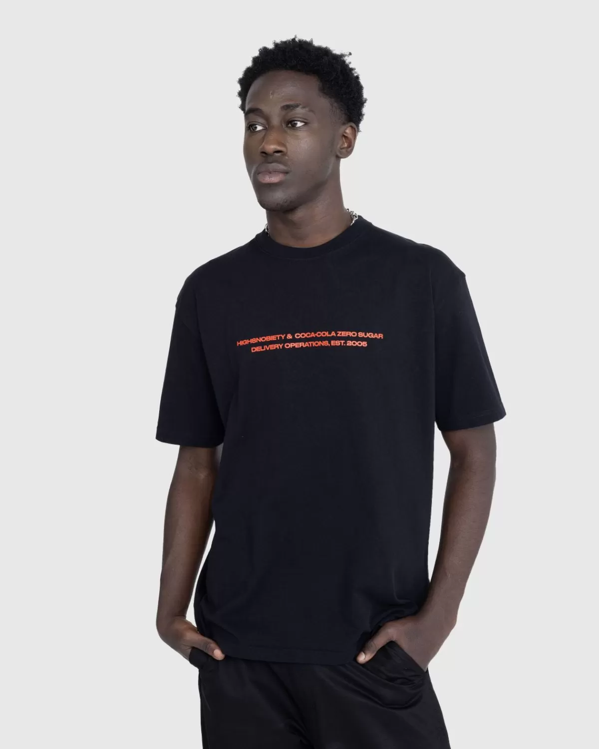 Highsnobiety X Coca-Cola Zero Sugar T-Shirt Met Korte Mouwen Zwart Cheap