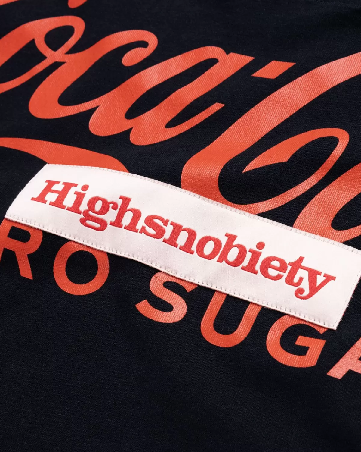 Highsnobiety X Coca-Cola Zero Sugar T-Shirt Met Korte Mouwen Zwart Cheap