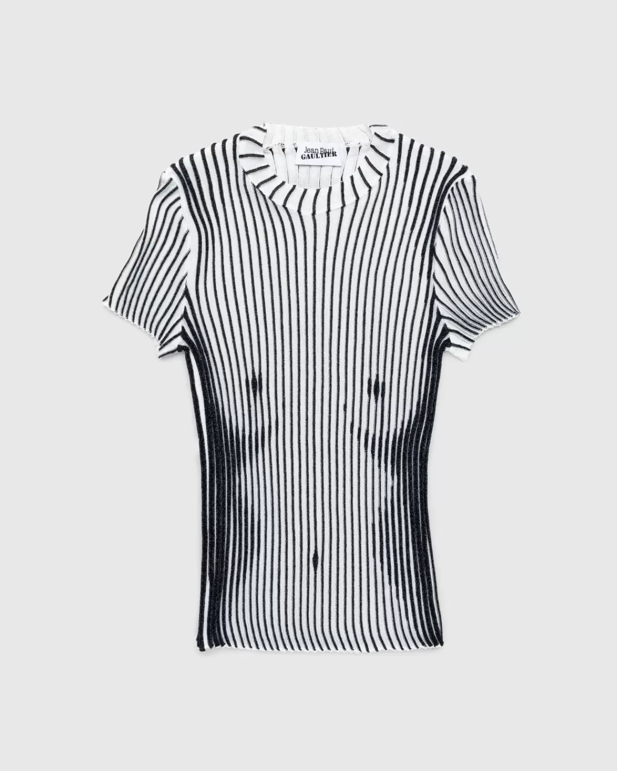 Jean Paul Gaultier Trompe L'Oeil Body Met Korte Mouwen Wit Fashion