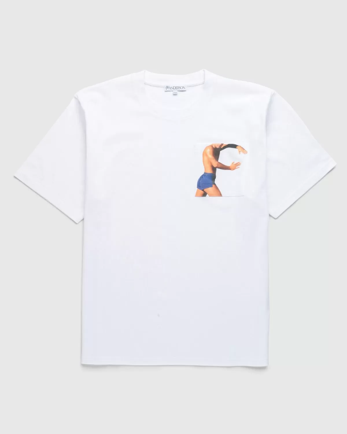J.W. Anderson Jw Anderson T-Shirt Met Profielknopen Op De Borstzak Wit Discount
