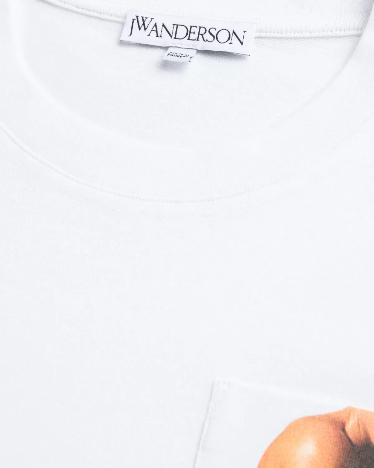 J.W. Anderson Jw Anderson T-Shirt Met Profielknopen Op De Borstzak Wit Discount