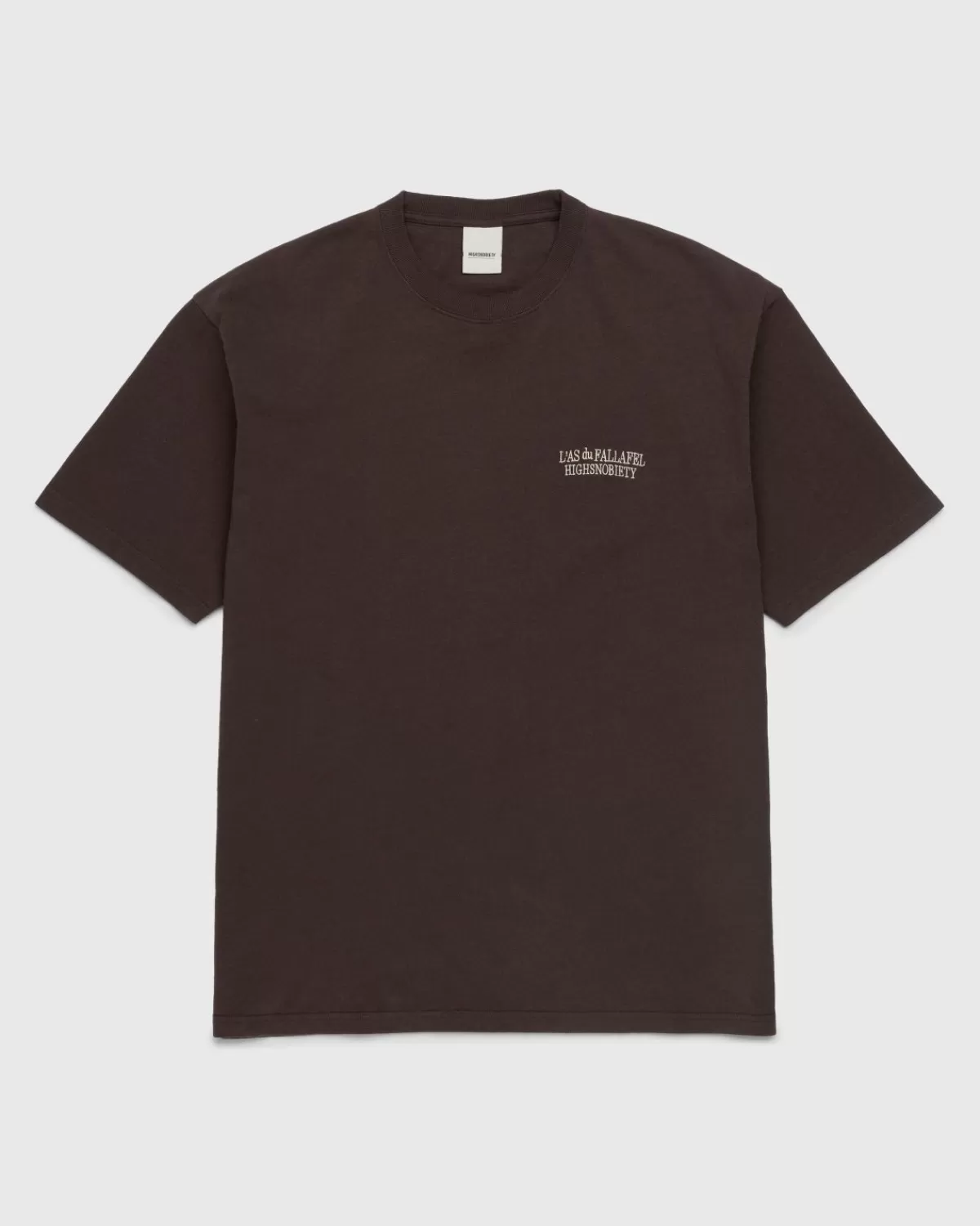 L'As du Fallafel X Highsnobiety T-Shirt Met Korte Mouwen Bruin Fashion