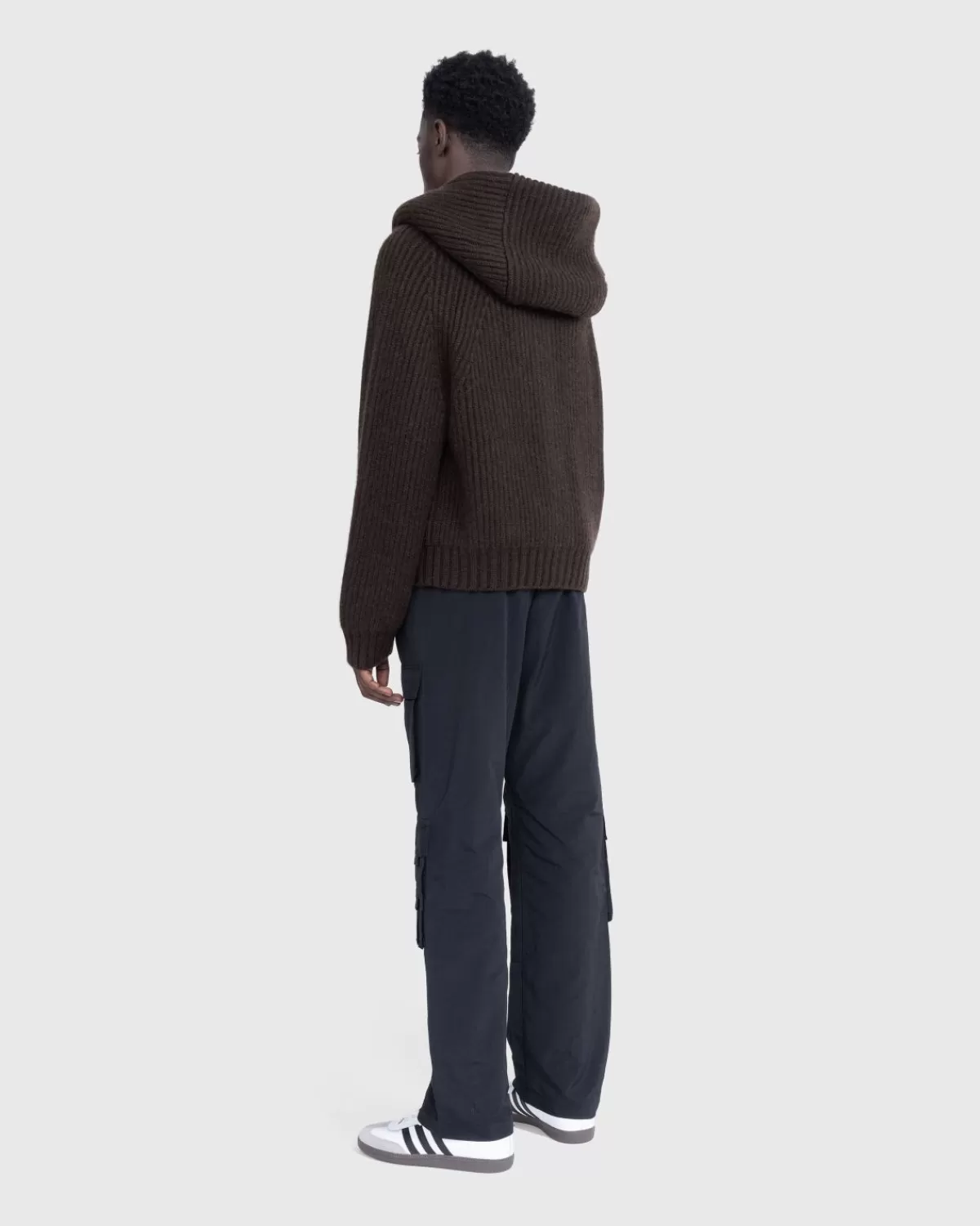 Gebreide Kleding^Meta Campania Collective Michel Overdreven Rib Kasjmier Vest Met Capuchon Donker Chocoladebruin
