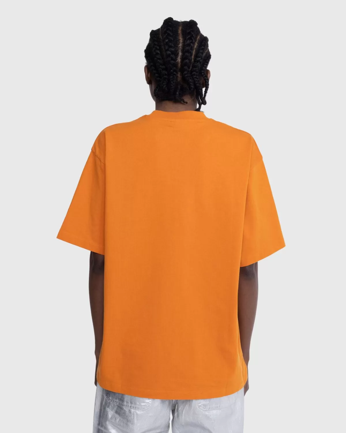 Stockholm Surfboard Club Geborduurd Logo T-Shirt Wortel Oranje Fashion
