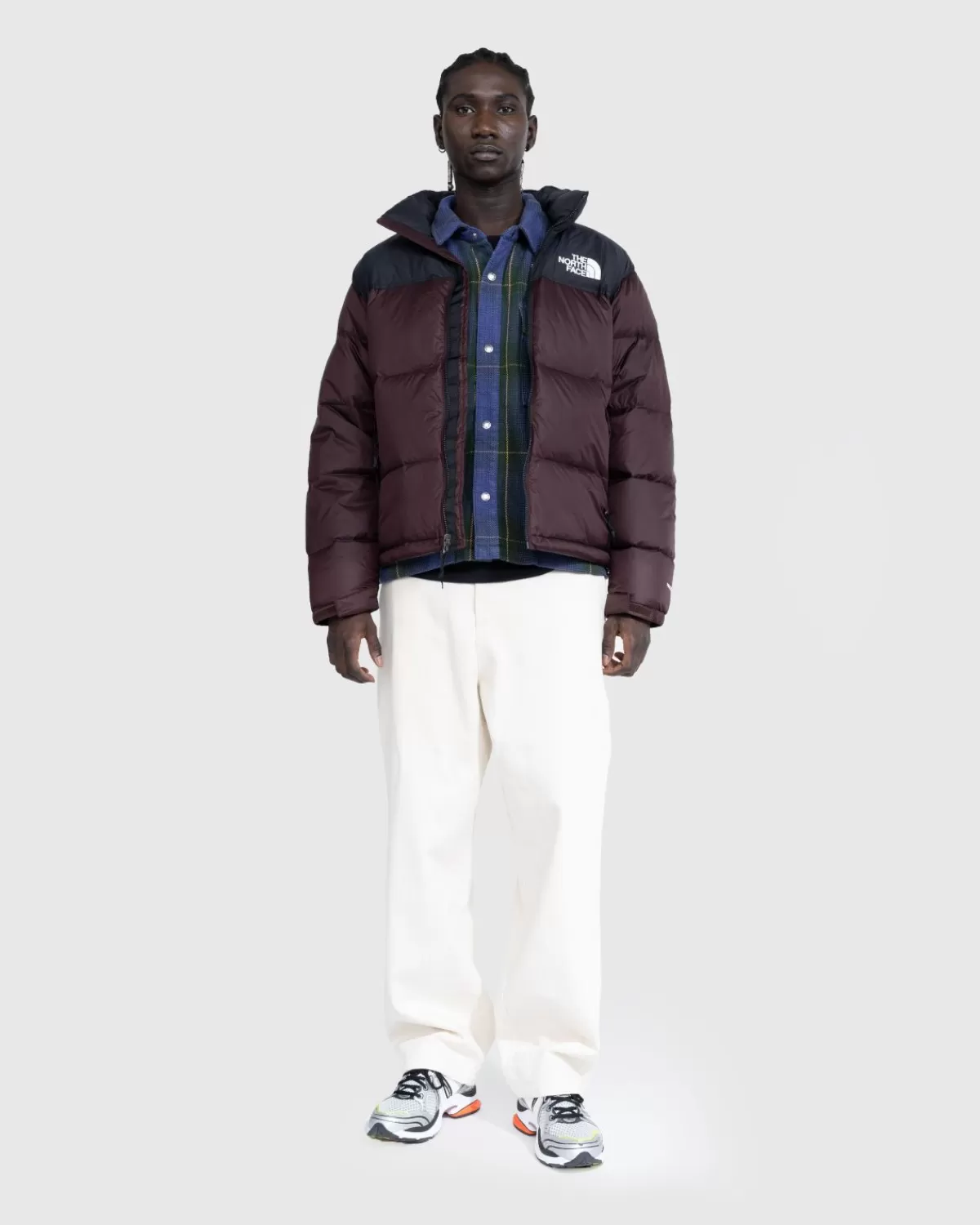 Bovenkleding^The North Face 1996 Retro Nuptse Jas Kolenbruin/Tnf Zwart
