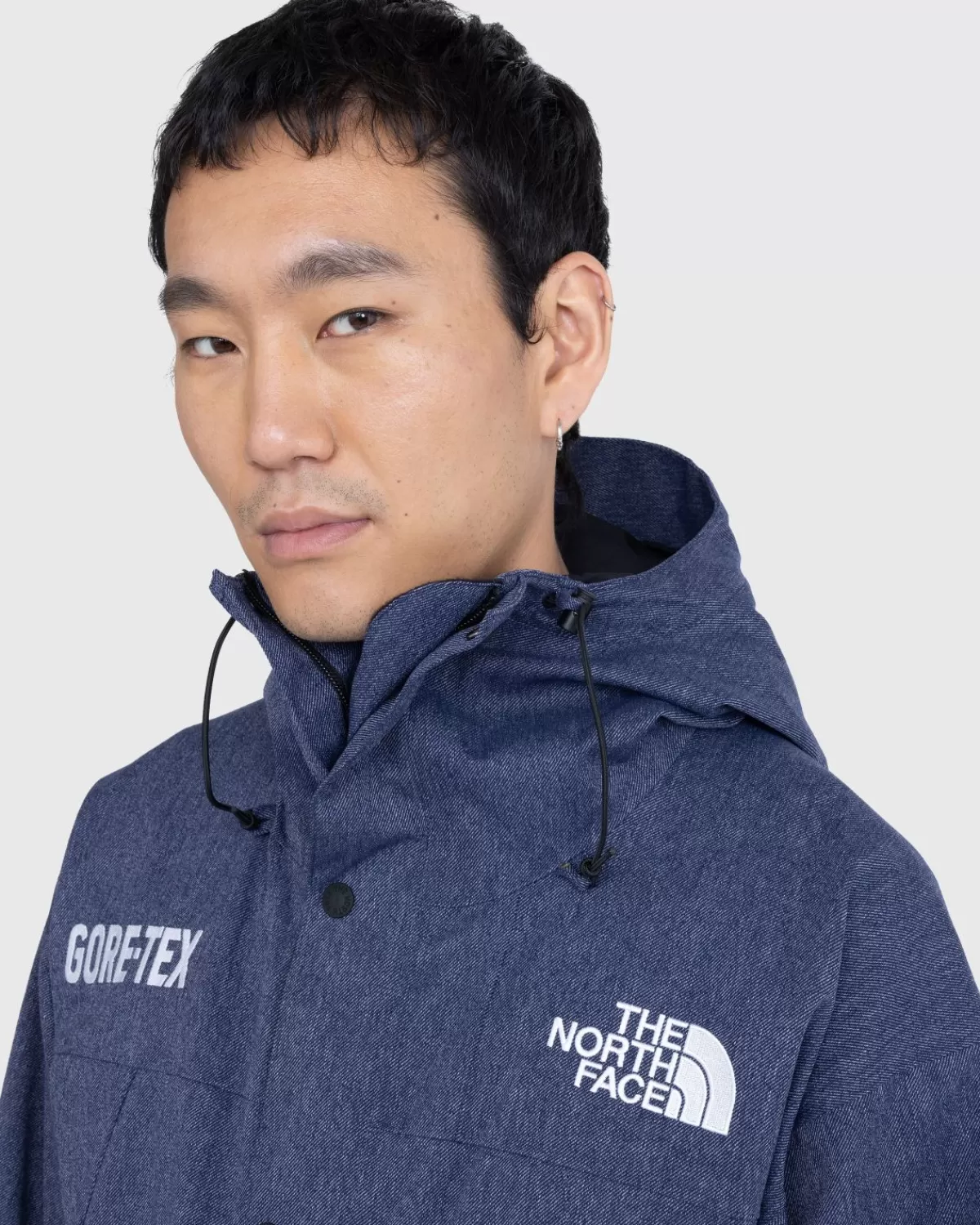 Bovenkleding^The North Face Gore-Tex Mountain Jacket Denim Blauw/Tnf Zwart