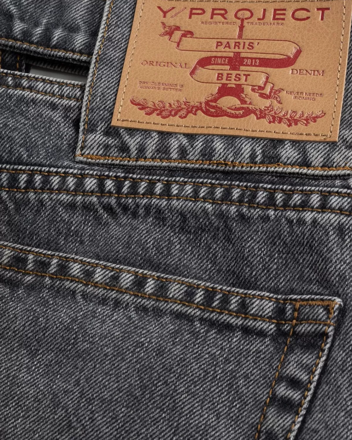 Broek^Y/Project Evergreen Y-Riemjeans Vintage Zwart