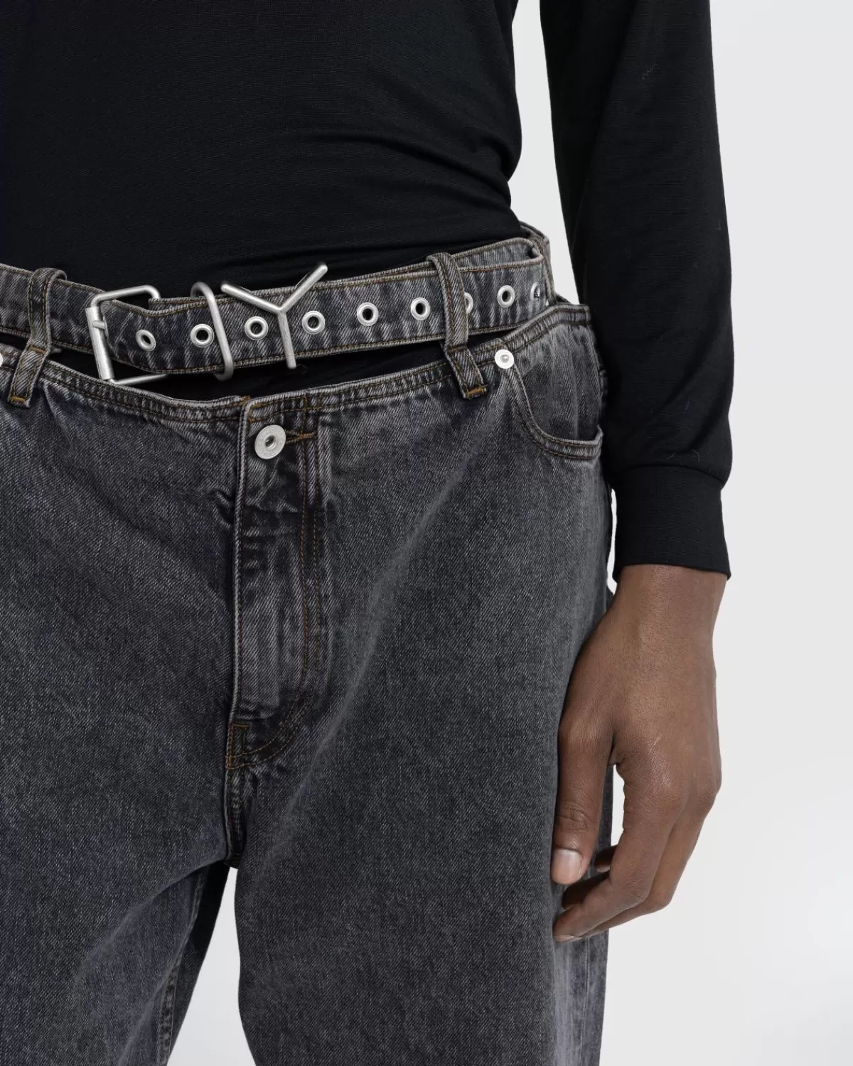Broek^Y/Project Evergreen Y-Riemjeans Vintage Zwart
