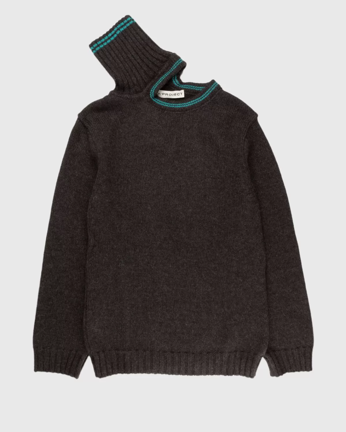 Gebreide Kleding^Y/Project Klassieke Oversized Trui Met Dubbele Hals, Bruin