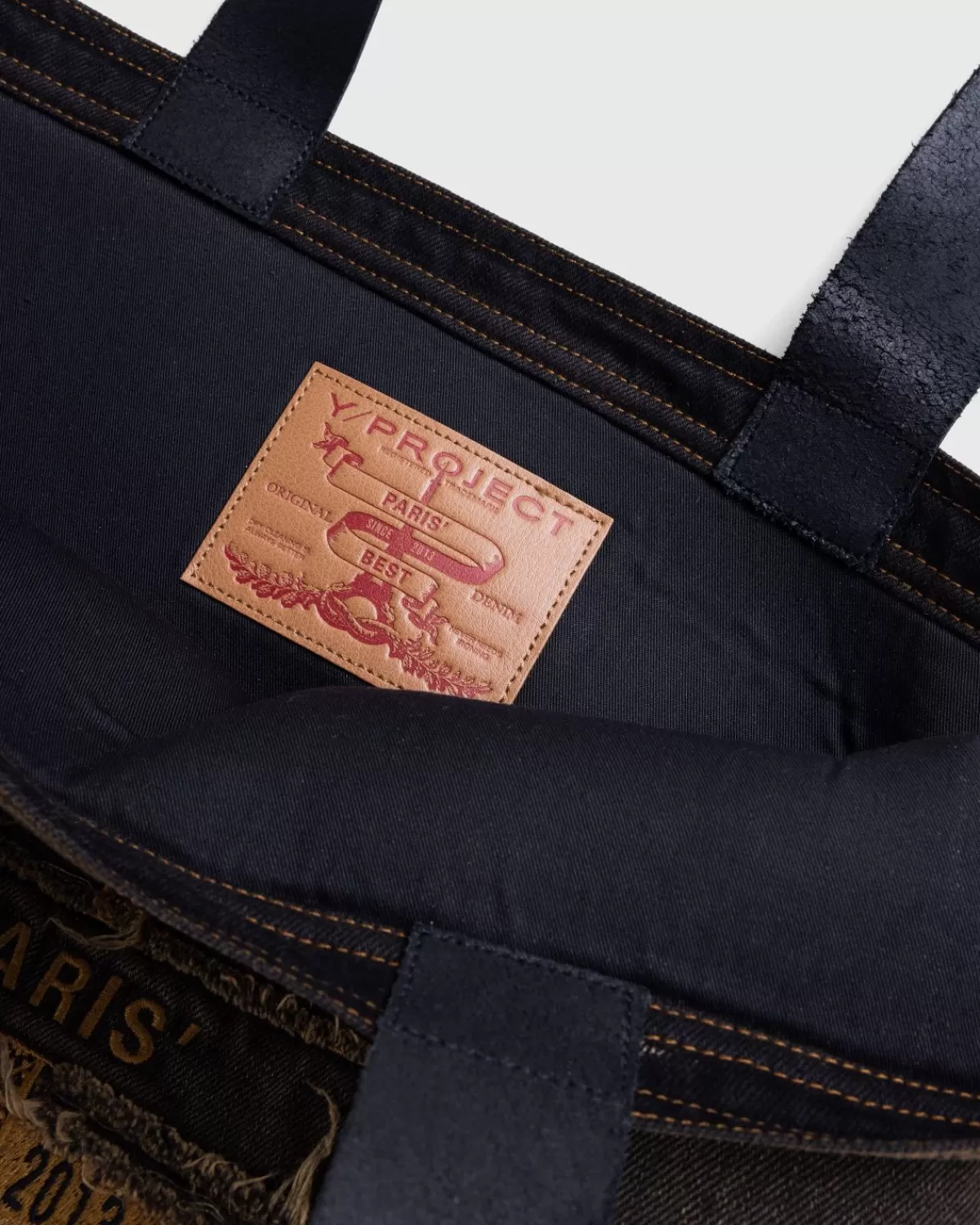 Y/Project Paris' Beste Tote Bag Vintage Zwart Discount